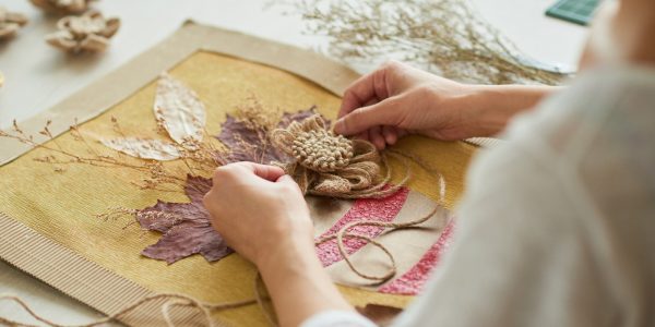 Giving Final Touches on Artwork